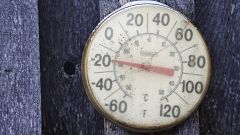 Image: A backyard thermometer shows the temperature during polar vortex in 