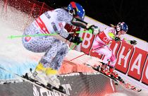 Shiffrin, Strasser take Stockholm World Cup parallel slaloms