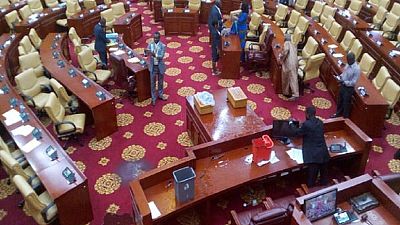Roof of Ghana's parliament ripped off by rainstorm, sitting disrupted