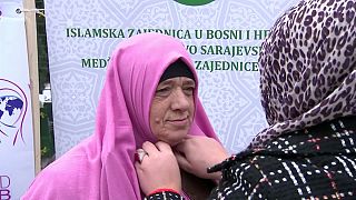 Bosnian women mark World Hijab Day