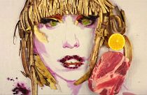 Pavlo Bondar ünlü yüzleri yiyeceklerle resmediyor