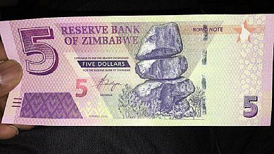Zimbabwe introduces fresh $5 bond notes to ease cash crunch