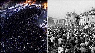 How does Romania's revolution compare with this week's protests?