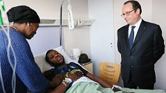 Hollande besucht Polizei-Vergewaltigungsopfer im Krankenhaus