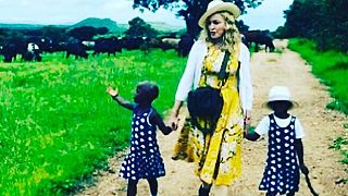 Grateful Madonna shares photo of her Malawian twin girls on Instagram
