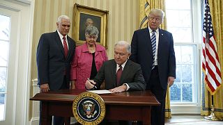 New US Attorney General Jeff Sessions sworn in