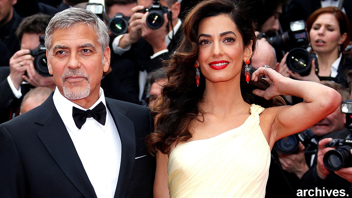 Carnet rose pour le couple Clooney