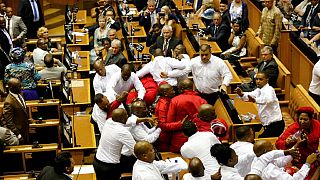 South Africans express anger, disappointment over parliament brawl