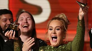 Adele edges out Beyoncé for top Grammy accolades