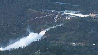 Thousands evacuated to safety as part of tallest dam in US on verge of collapse