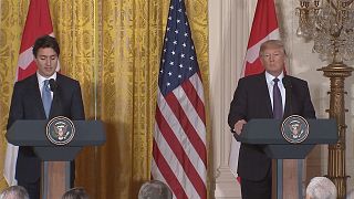 Trump and Trudeau vow to cooperate on security and trade