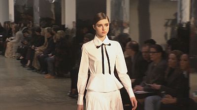 Carolina Herrera's white shirt moment at New York Fashion Week