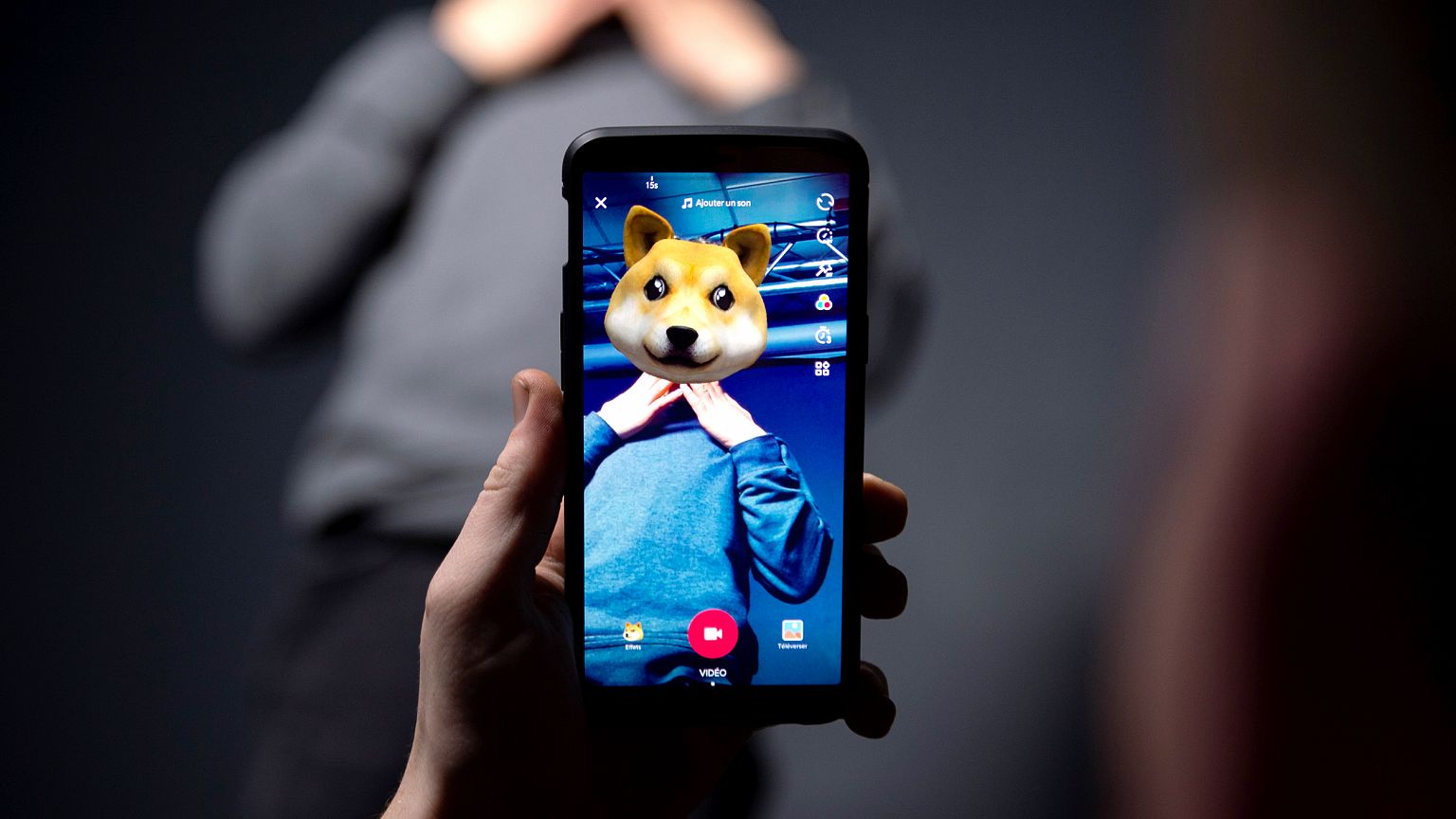 The smart phone application TikTok, a Chinese short-form video-sharing app,