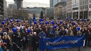 The demonstrators taking to the streets to proclaim their European identity