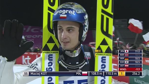 Salto con gli sci: Kot si aggiudica la prova bis a Pyeongchang, sesto Stoch Salto con gli sci: Kot si aggiudica la prova bis a Pyeongchang, sesto Stoch