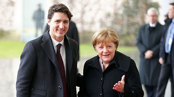 Merkel recibe a Trudeau en Berlín con el acuerdo Ceta como telón de fondo Merkel recibe a Trudeau en Berlín con el acuerdo Ceta como telón de fondo