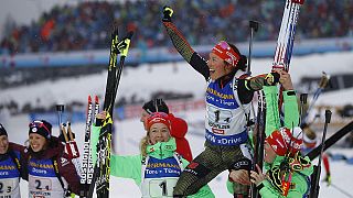 Dahlmeier gewinnt mit Biathlon-Staffel ihr viertes WM-Gold