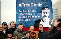 #FreeDeniz - Autokorso für in der Türkei festgehaltenen Journalisten