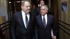 Image: Harvey Weinstein and his attorney, Benjamin Brafman, leave court in 