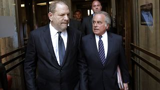Image: Harvey Weinstein and his attorney, Benjamin Brafman, leave court in 