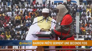 Gambie : Adama Barrow prête serment pour la deuxième fois [The Morning Call]