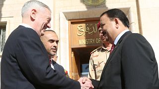 Primera visita a Irak de James Mattis, nuevo jefe del Pentágono