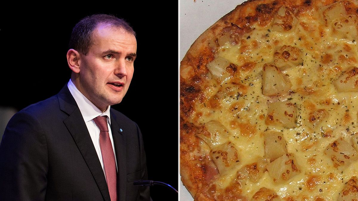 Betiltaná az ananászos pizzát az izlandi elnök
