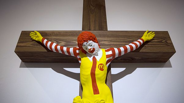 Image: The "McJesus" artwork Image: The "McJesus" artwork
