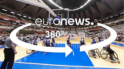 Verschärfte Bedingungen: Lyoner Rollstuhlbasketball in 360 Grad