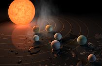Descubiertos siete exoplanetas similares a la Tierra a 40 años luz