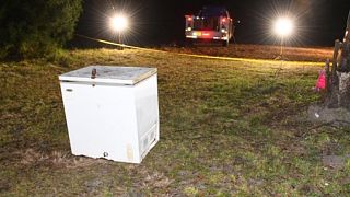 Image: Children found in unplugged freezer