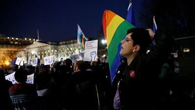 'A disaster': activists challenge Trump's transgender move