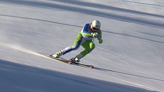 Bostjan Kline gagne la descente de Kvitfjell