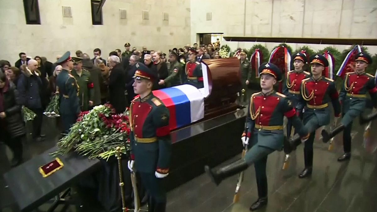 تشييع جنازة السفير فيتالي تشوركين في موسكو