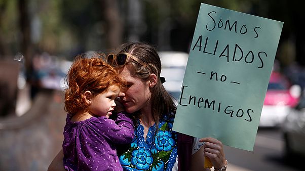 EUA e México cada vez mais separados pelo "muro de Trump" EUA e México cada vez mais separados pelo "muro de Trump"