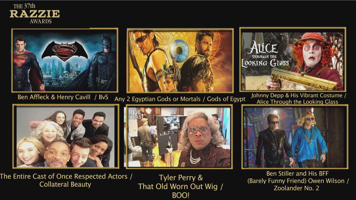 "Goldene Himbeeren" für schlechteste Filme und Schauspieler des Jahres
