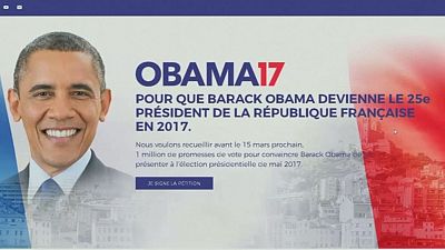 French campaigners want Barack Obama as their next president