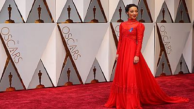 [Photos] No Oscars plaque, but Ethiopian-born Ruth Negga glowed in red