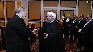 دیدار روسای جمهور ایران و ترکیه در حاشیه اجلاس اکو
