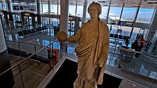 Naples airport archeological museum is a world's first