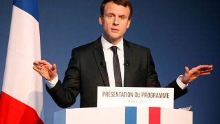 French election: Macron uses manifesto launch to attack rivals