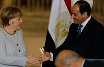 Almanya Başbakanı Merkel Mısır'da