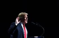 Image: President Donald Trump addresses the annual American Farm Bureau Fed