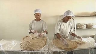 Ethiopians engage in the exportation of staple food, Injera