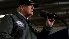Ein Trump-Porträt nur aus Hassparolen