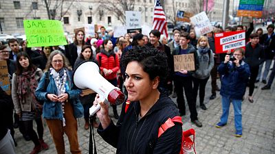 Az amerikai beutazási törvény ellen tüntettek Washingtonban