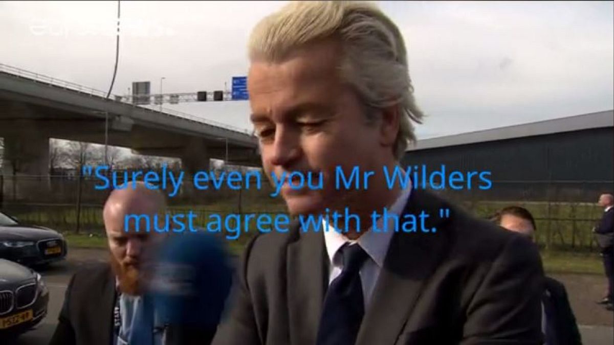 Euronews' James Franey asked Geert Wilders for his favourite part of the Koran