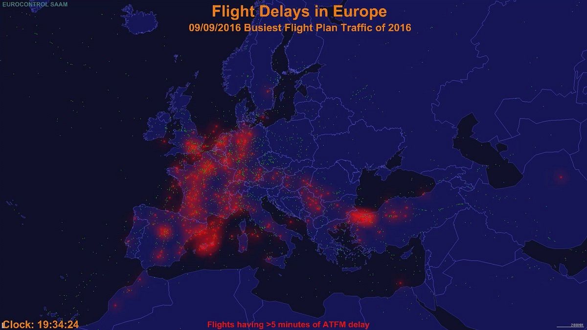Europa: un millón de vuelos sufrieron retrasos en 2016. ¿Qué se puede hacer?