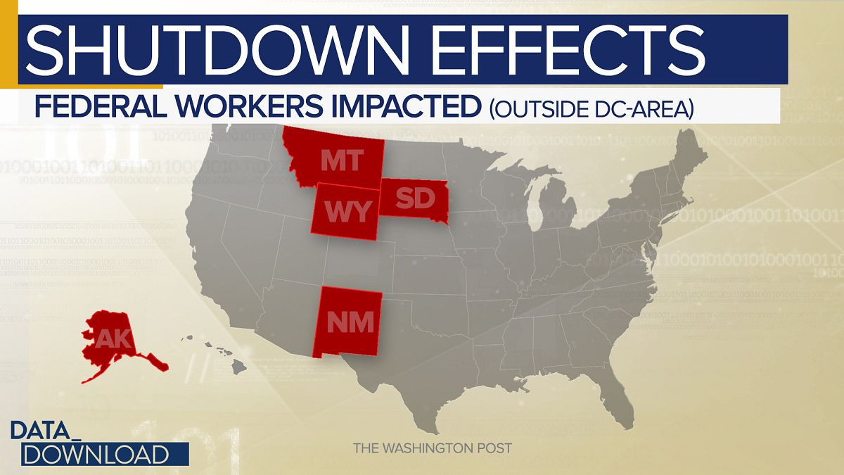 Shutdown Effects: Economic costs far from DC