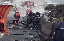 Seven reported killed as helicopter crashes onto motorway in Istanbul